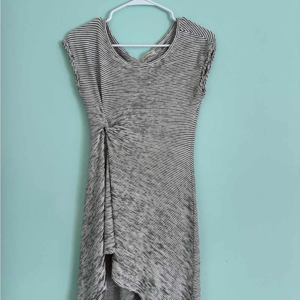 Striped Asymmetrical Dress